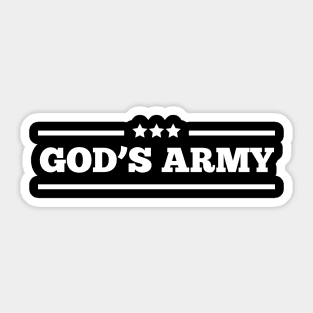 GOD'S ARMY Sticker